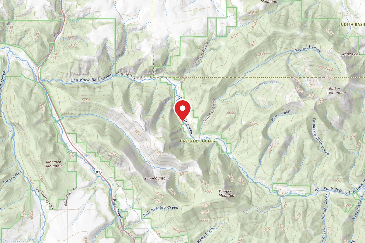 Helena-Lewis and Clark Dispersed Campsite DRY FORK RD 120-103