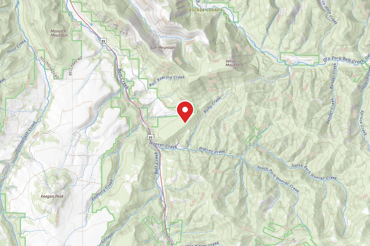 Helena-Lewis and Clark Dispersed Campsite HOOVER CREEK RD6355-1
