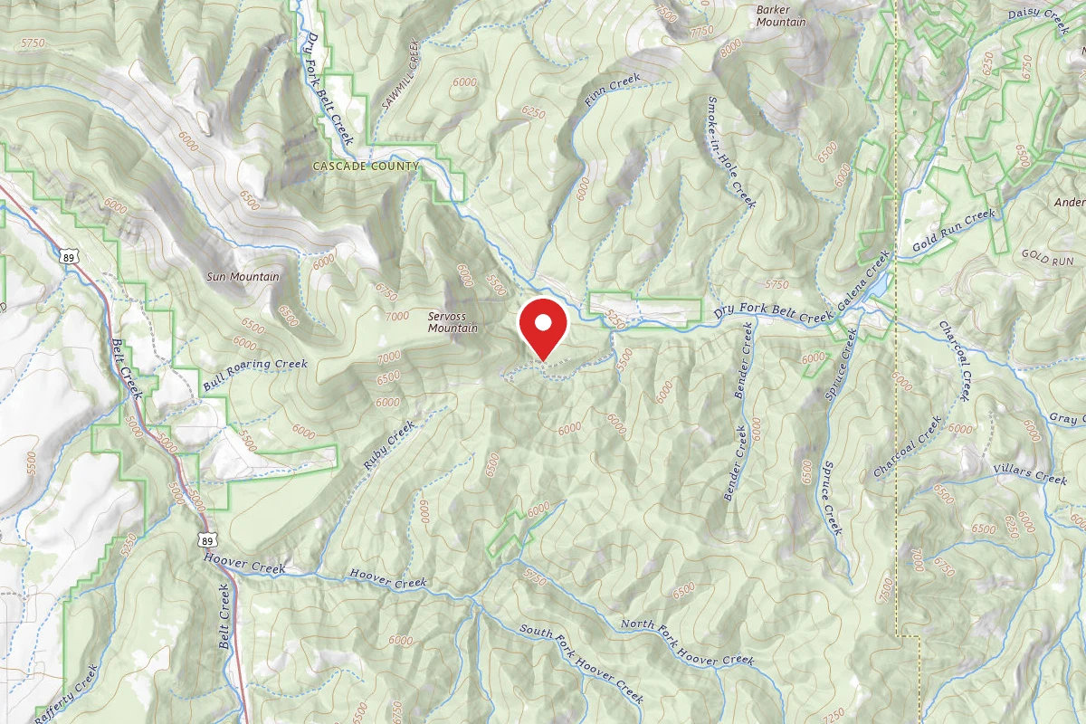Helena-Lewis and Clark Dispersed Campsite HOOVER CREEK RD 613-100