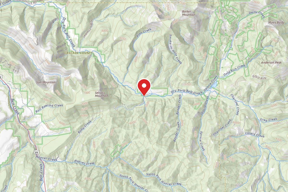Helena-Lewis and Clark Dispersed Campsite HOOVER CREEK RD613-101