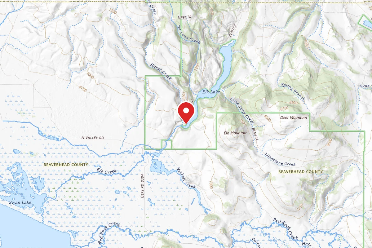 Beaverhead-Deerlodge Dispersed Campsite FS628-01.