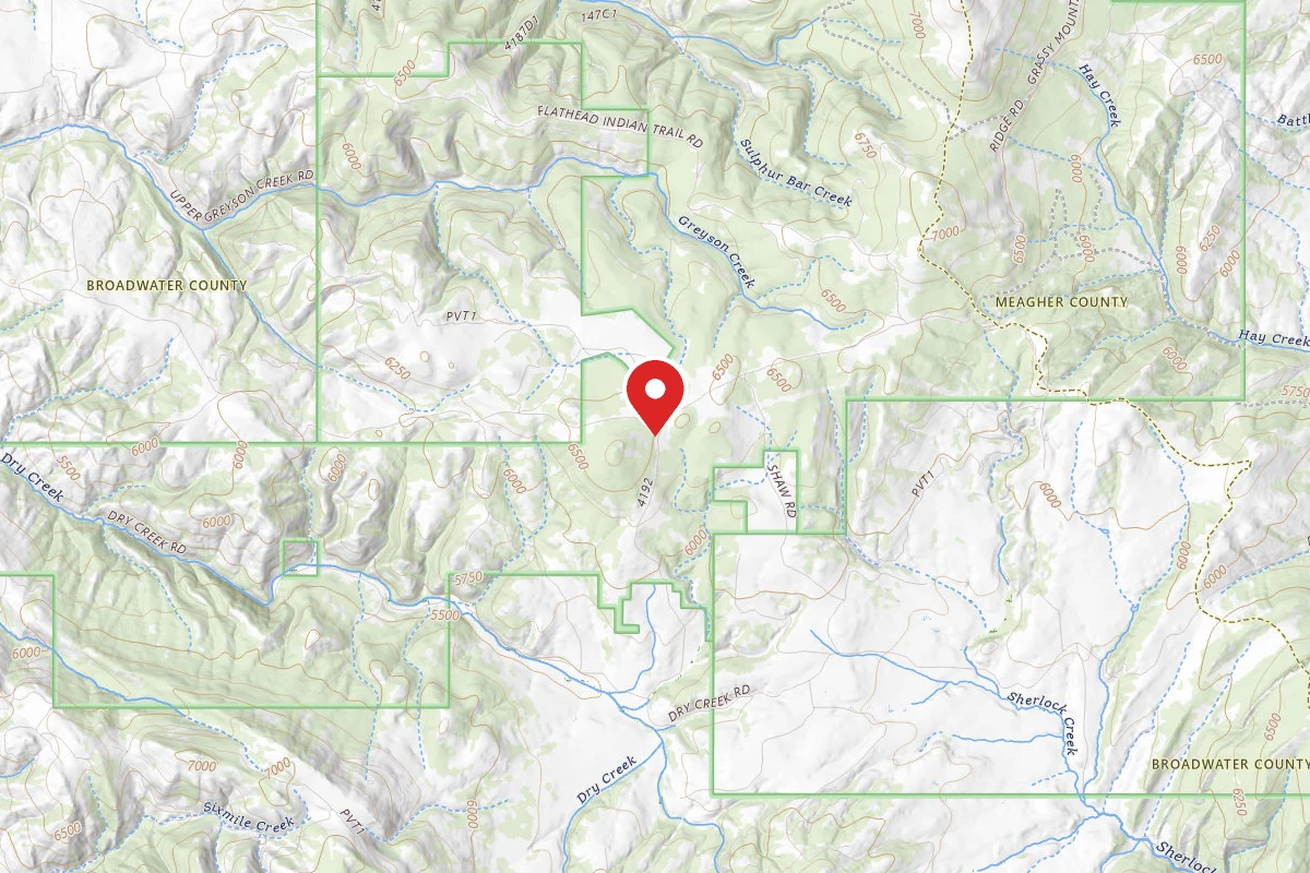 Helena-Lewis and Clark Dispersed Campsite GRASS MTN RD 583 019
