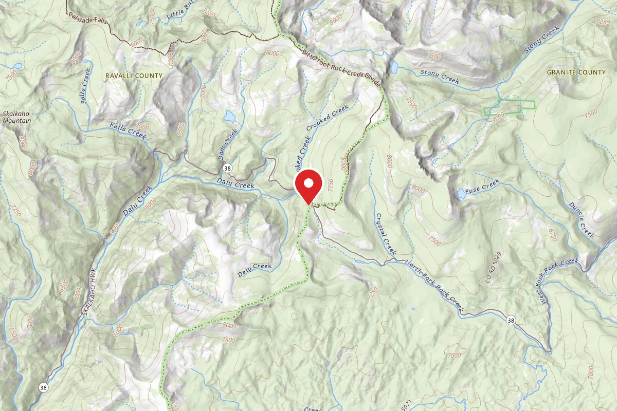 Beaverhead-Deerlodge Dispersed Campsite SKALKAHO HWY- 001