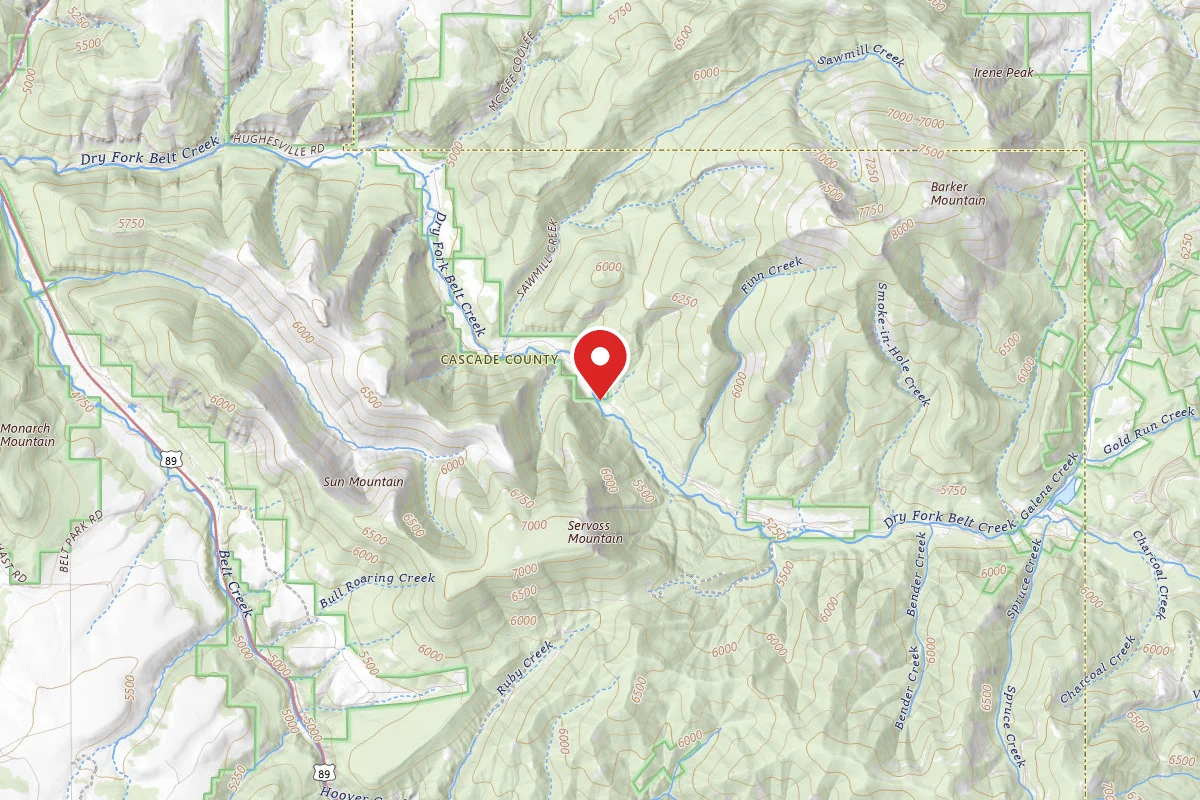 Helena-Lewis and Clark Dispersed Campsite DRY FORK RD 120-104