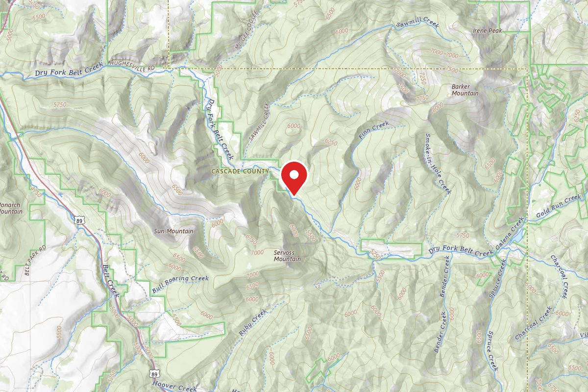 Helena-Lewis and Clark Dispersed Campsite DRY FORK RD 120-106C