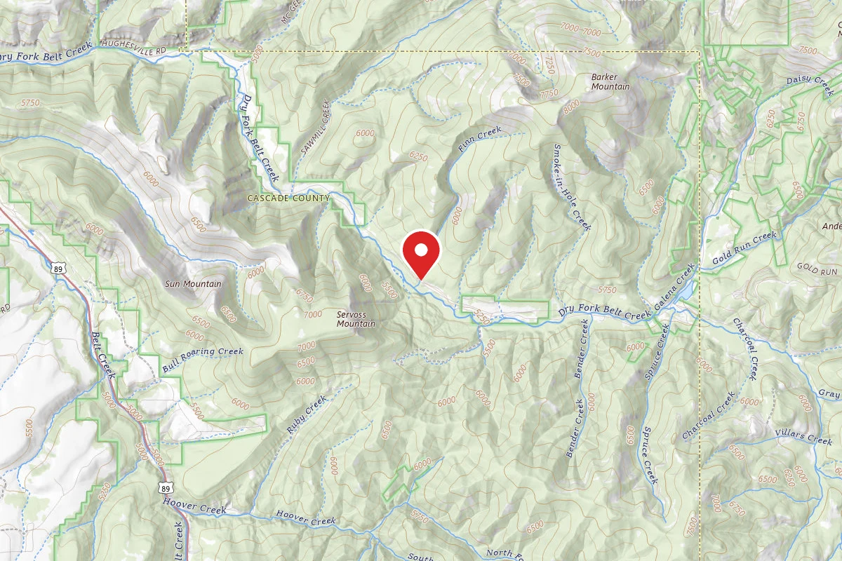 Helena-Lewis and Clark Dispersed Campsite DRY FORK RD 120-108