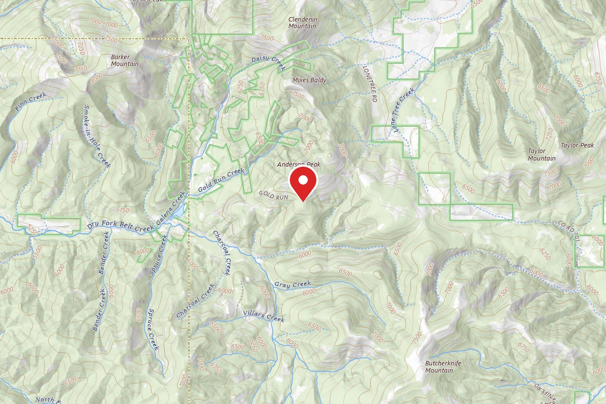 Helena-Lewis and Clark Dispersed Campsite ANDERSON PEAK AREA RD 3302-1