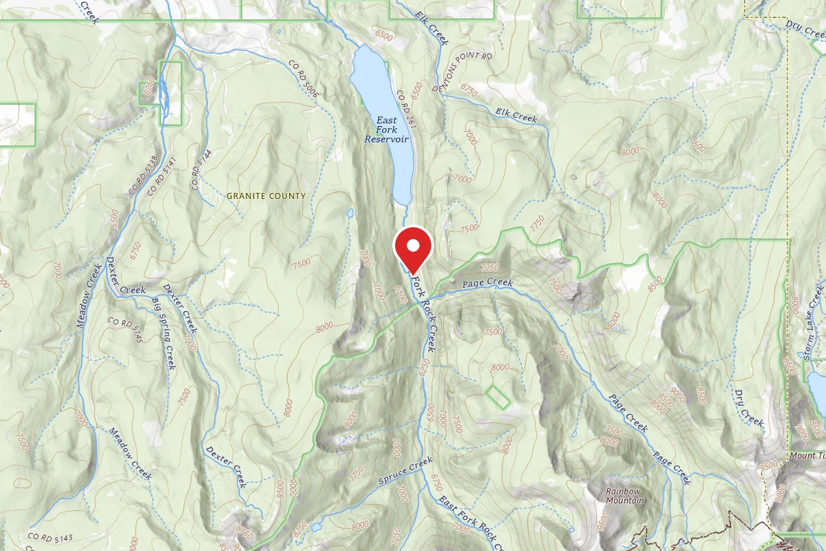 Beaverhead-Deerlodge Dispersed Campsite EAST FORK RESERVOIR RD-002