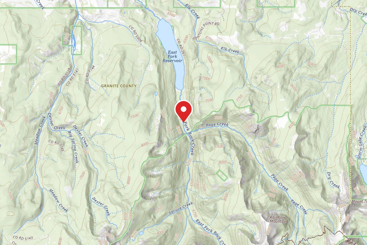 Beaverhead-Deerlodge Dispersed Campsite EAST FORK RESERVOIR RD-003