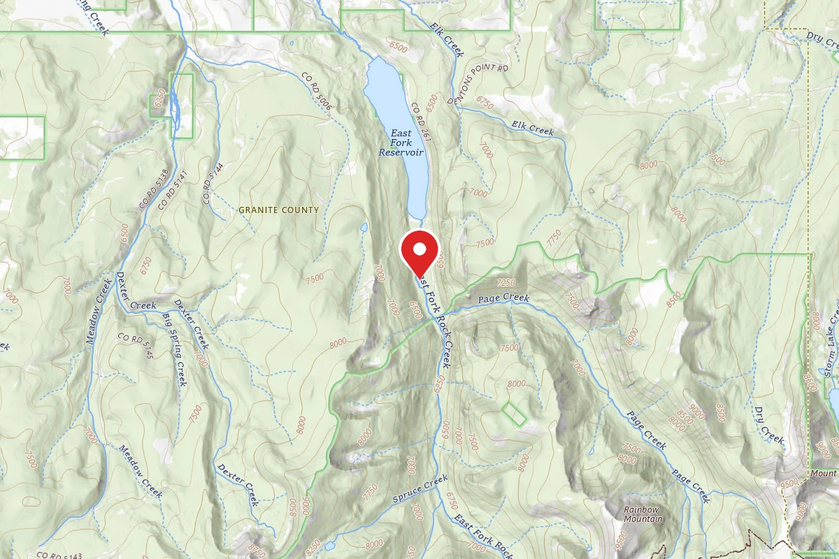 Beaverhead-Deerlodge Dispersed Campsite EAST FORK RESERVOIR RD-004C