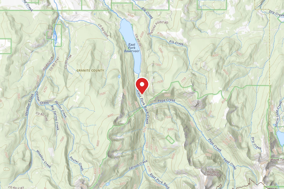 Beaverhead-Deerlodge Dispersed Campsite EAST FORK RESERVOIR RD-004A