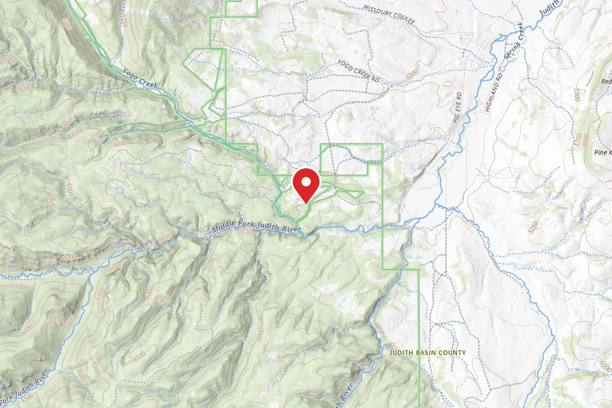 Helena-Lewis and Clark Dispersed Campsite MID FORK JD TH RD6537-2