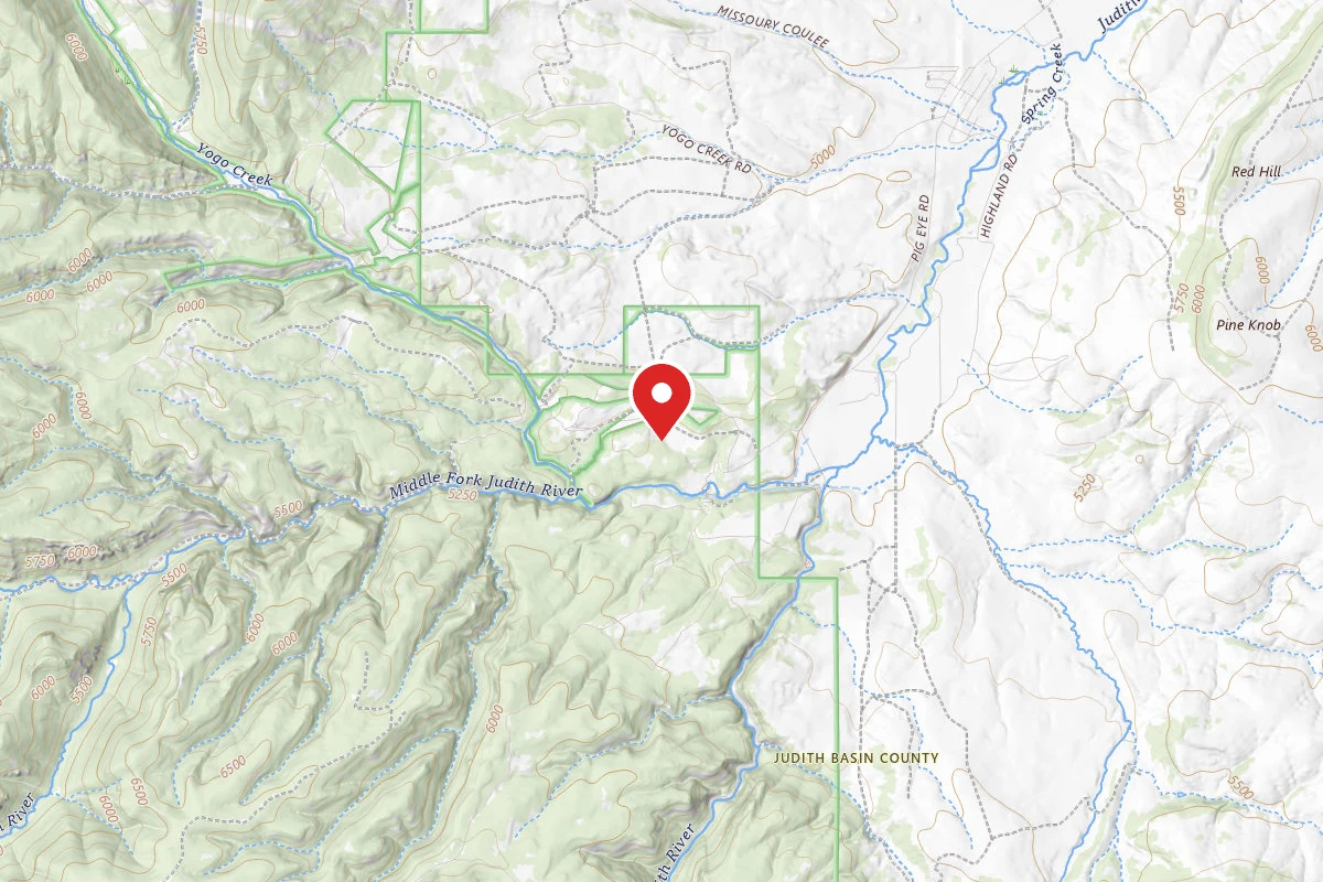 Helena-Lewis and Clark Dispersed Campsite MID FORK JD 825-2