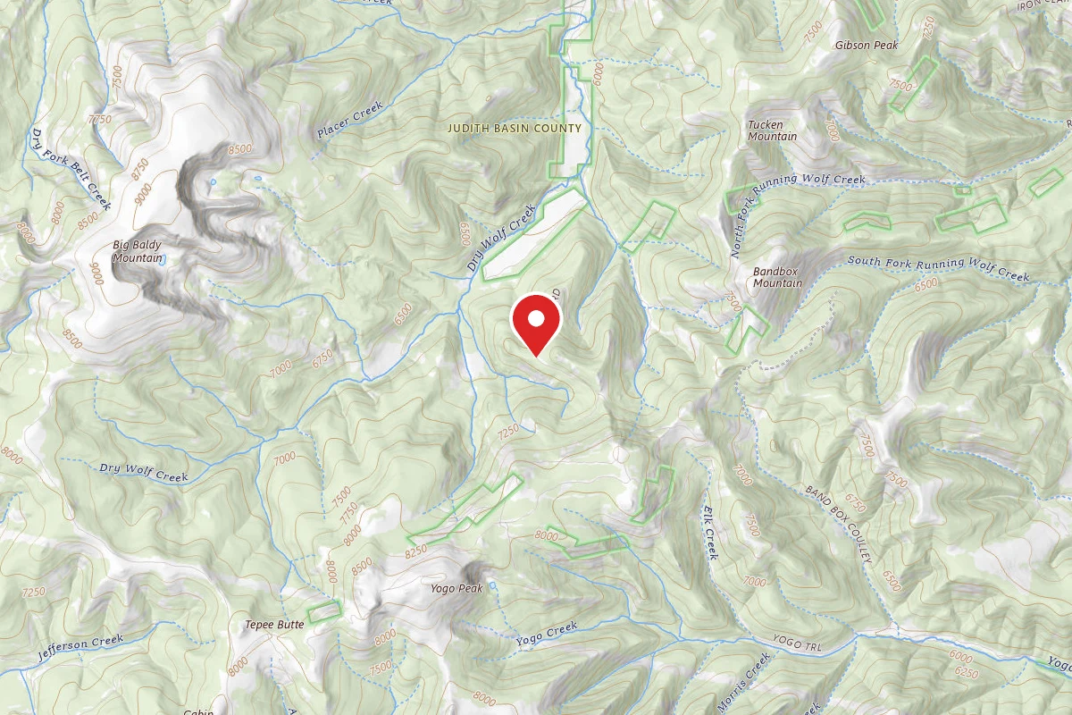 Helena-Lewis and Clark Dispersed Campsite DRY WOLF RD 251-6