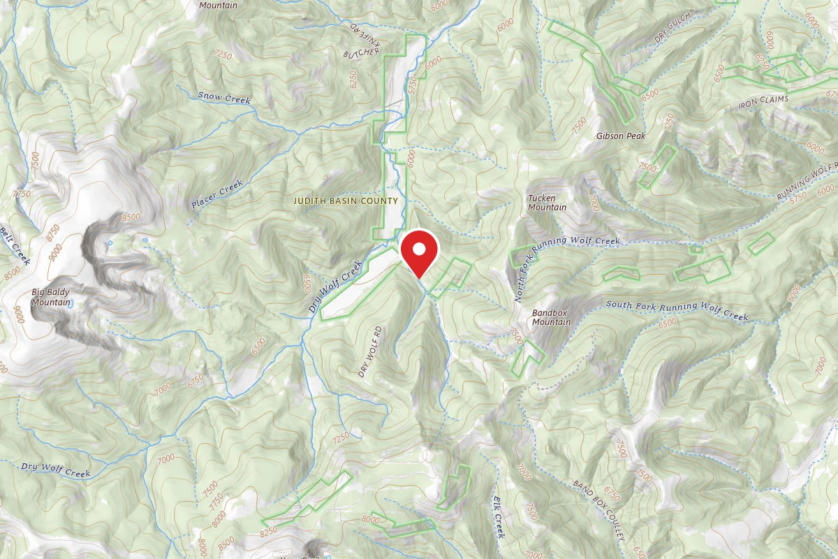 Helena-Lewis and Clark Dispersed Campsite DRY WOLF RD 251-4