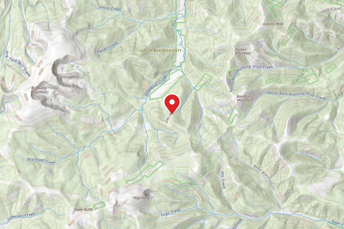 Helena-Lewis and Clark Dispersed Campsite DRY WOLF RD 251-5