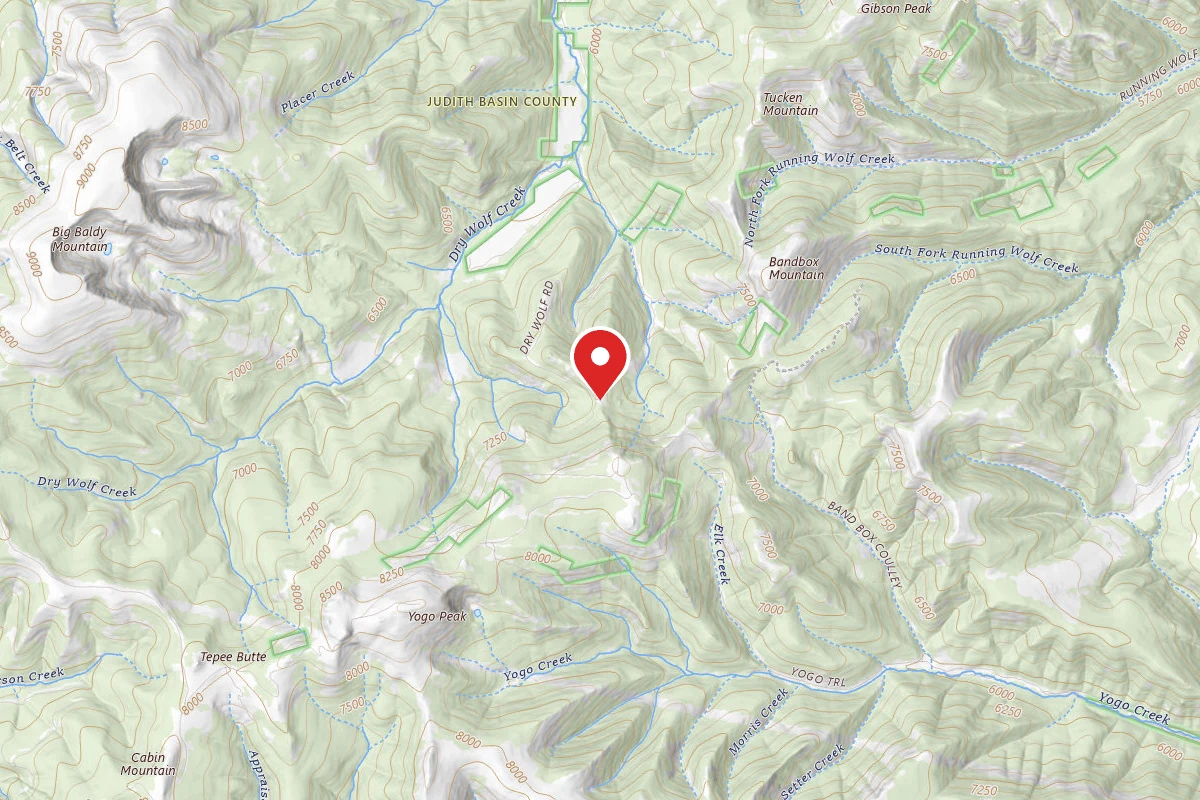 Helena-Lewis and Clark Dispersed Campsite DRY WOLF RD 251-7