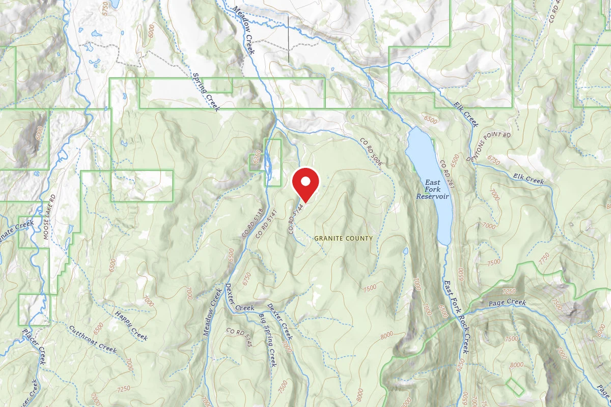 Beaverhead-Deerlodge Dispersed Campsite BLUE GROTTO SPRING CR RD-003