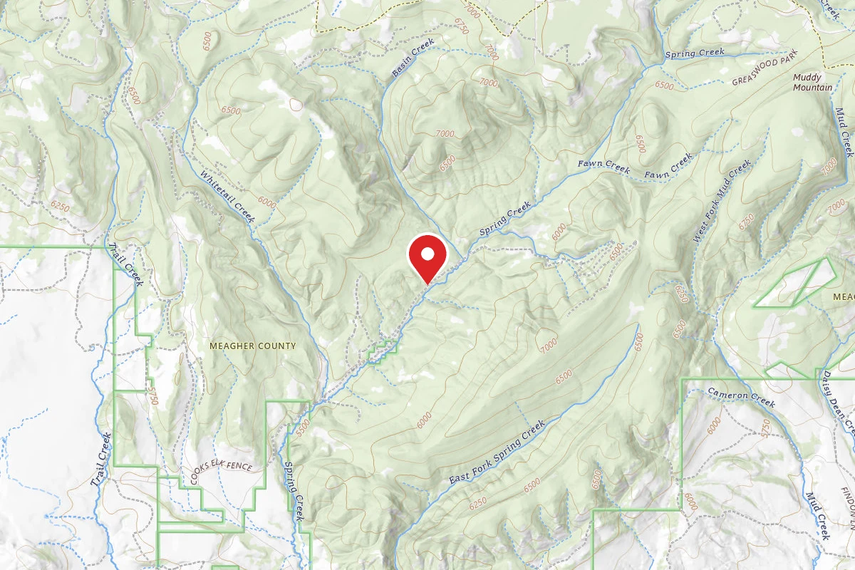 Helena-Lewis and Clark Dispersed Campsite BASIN CREEK RD 6393-7