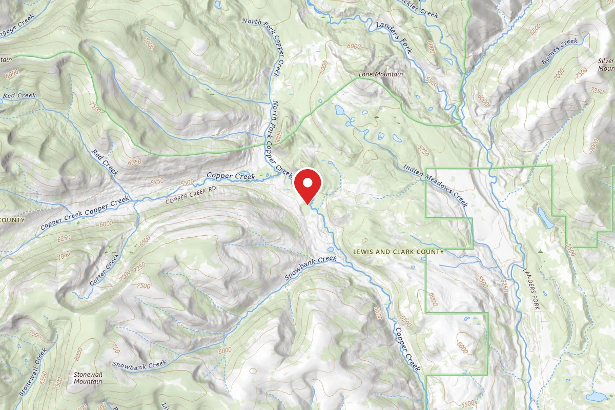 Helena-Lewis and Clark Dispersed Campsite COPPER CREEK RD 330-003B