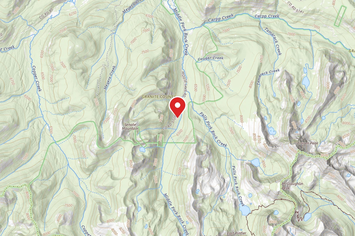 Beaverhead-Deerlodge Dispersed Campsite UPPER MIDDLE FRK ROCK CRK-001