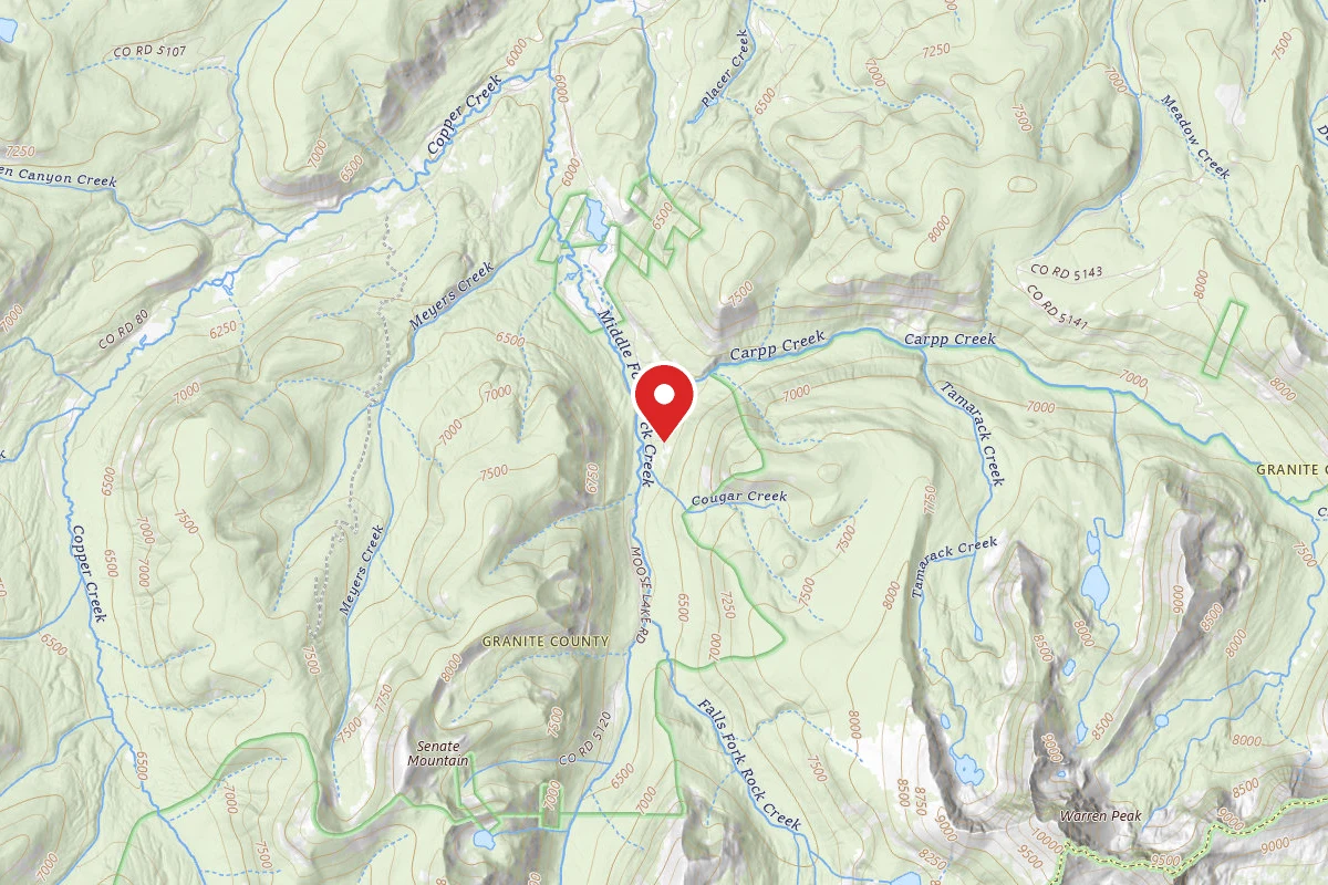 Beaverhead-Deerlodge Dispersed Campsite UPPER MIDDLE FRK ROCK CRK-003B