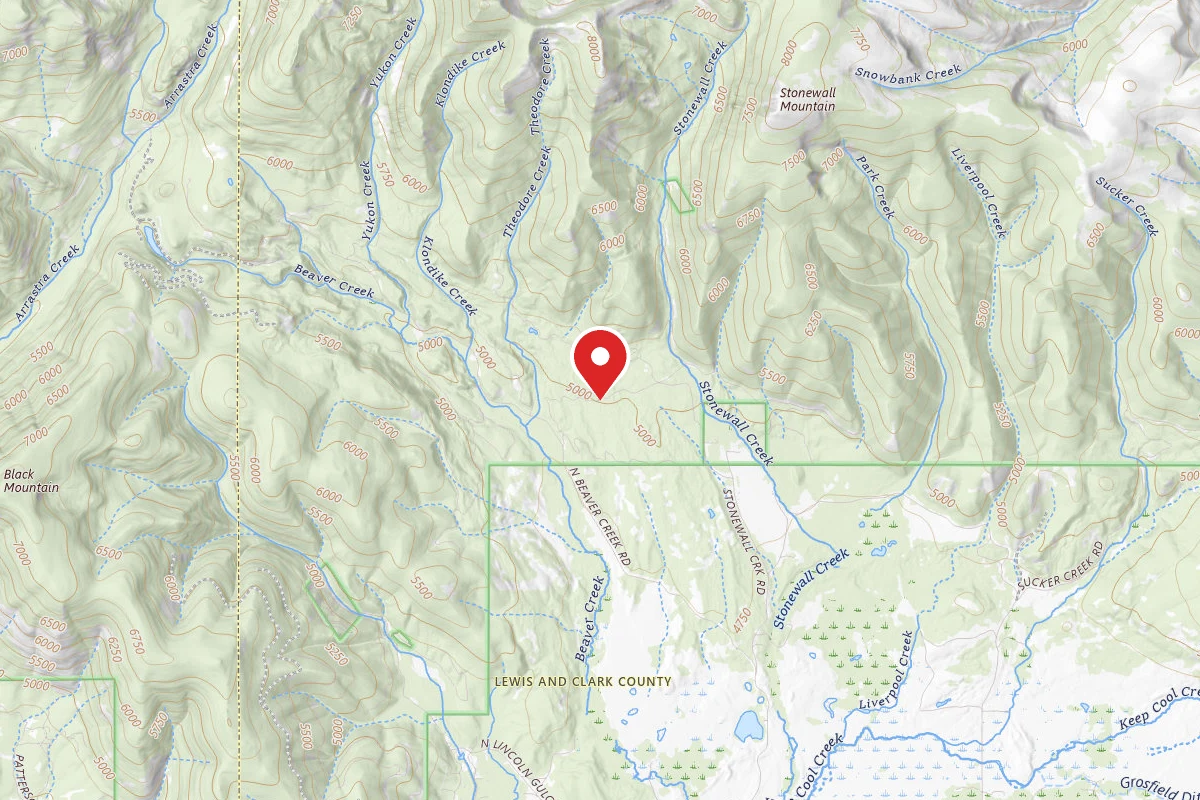Helena-Lewis and Clark Dispersed Campsite PARK CREEKK RD 607-012