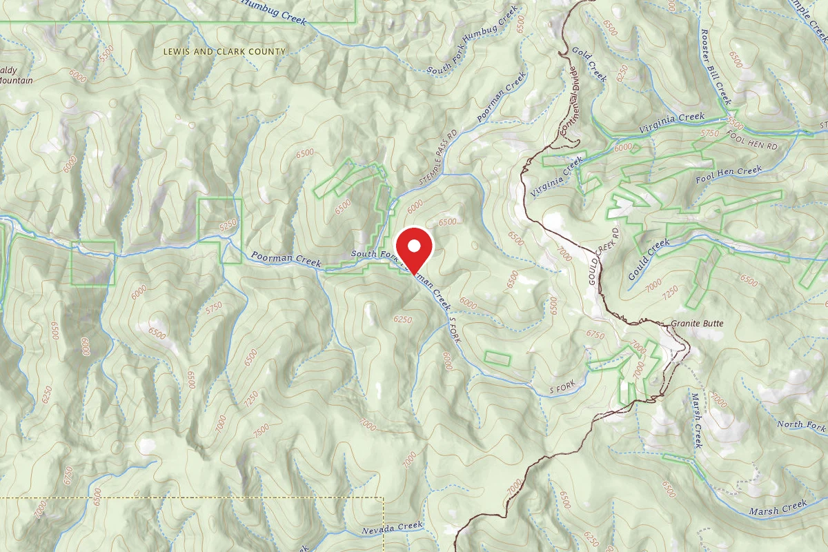Helena-Lewis and Clark Dispersed Campsite S. FK POORMAN CRK RD 4134-005