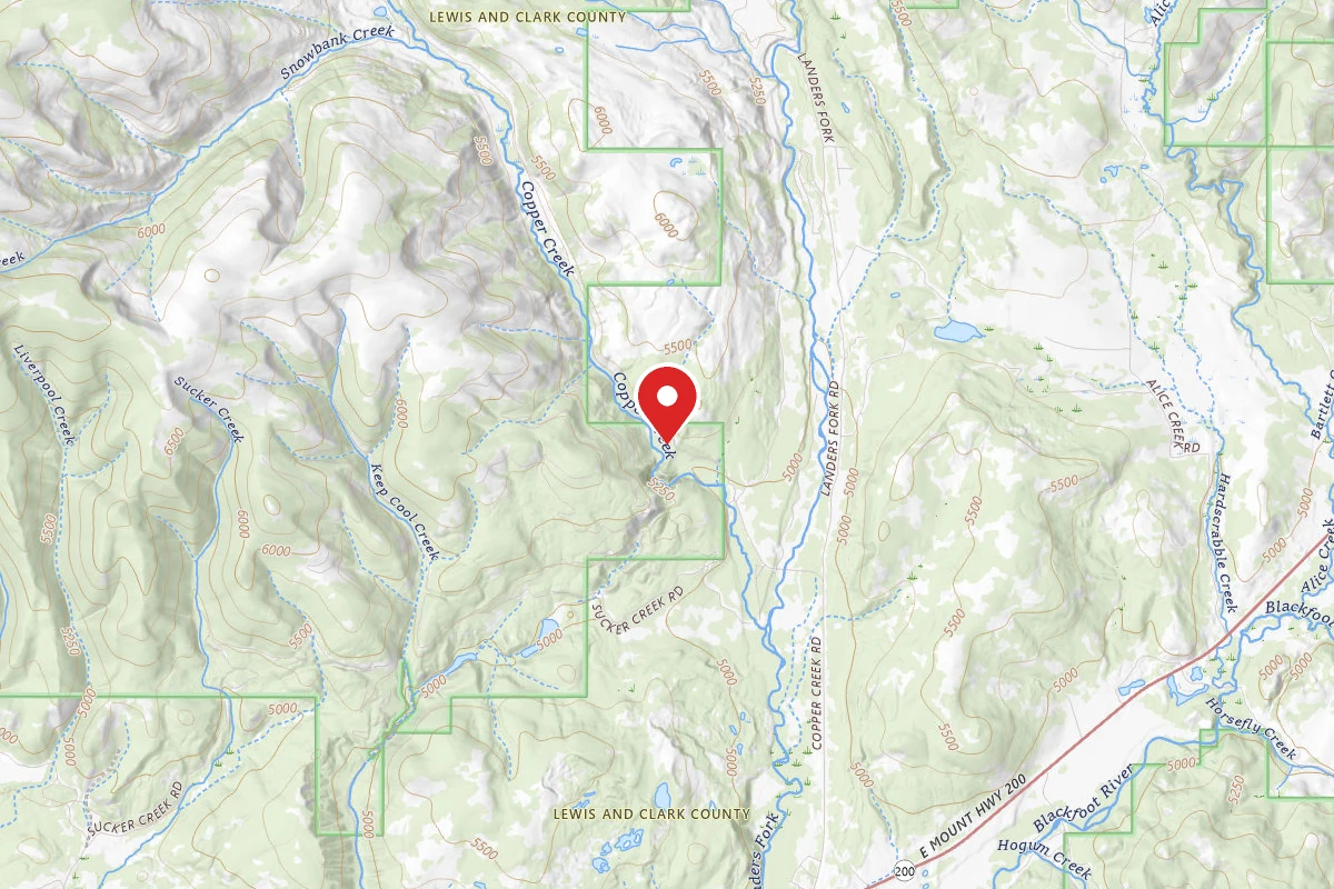 Helena-Lewis and Clark Dispersed Campsite COPPER CREEK RD 330-007D