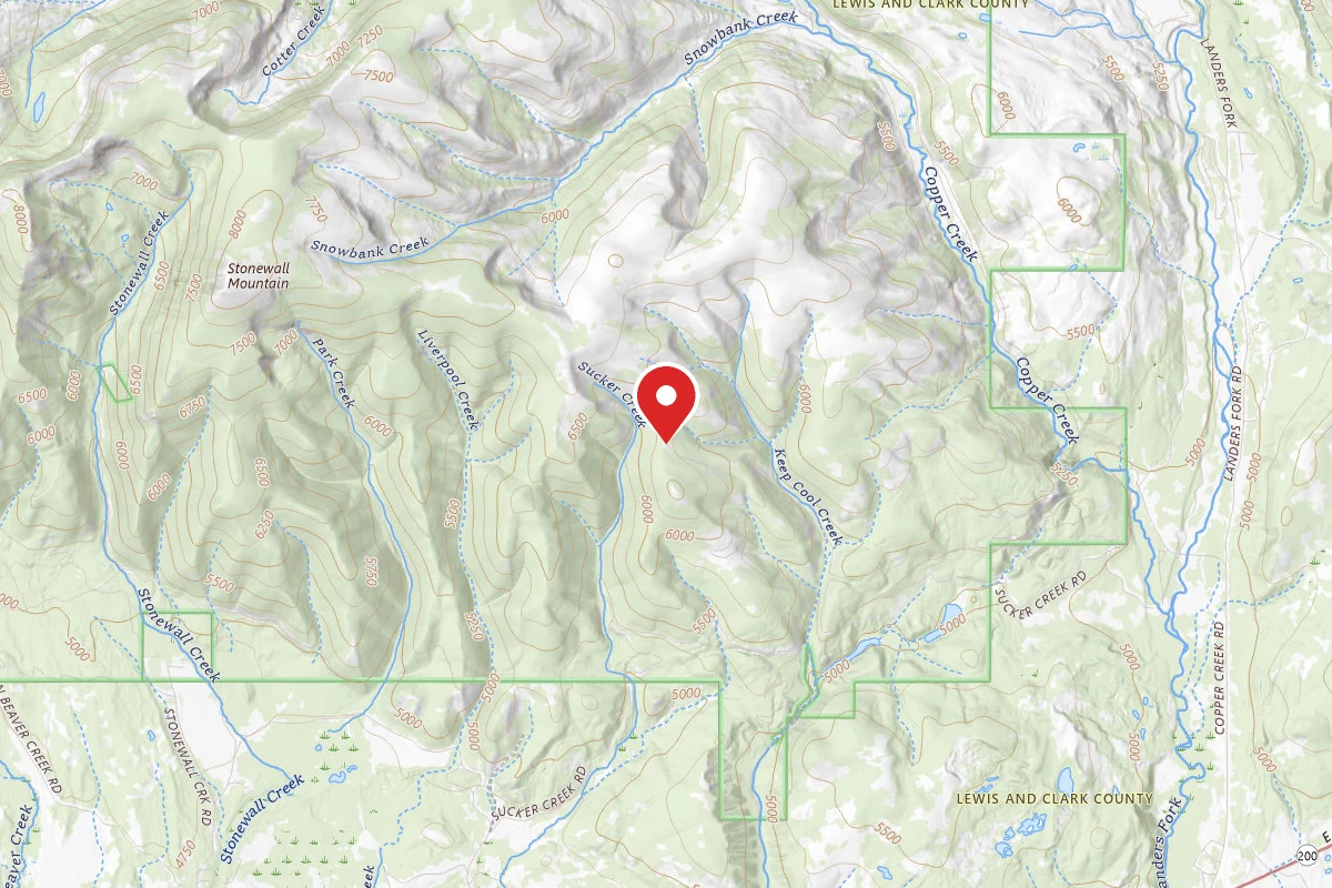 Helena-Lewis and Clark Dispersed Campsite N. FORK KEEP COOL CRK RD 1821-009