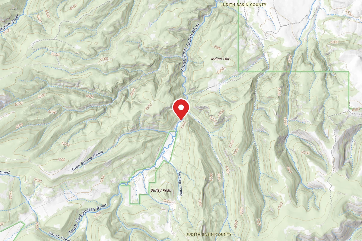 Helena-Lewis and Clark Dispersed Campsite S FORK JUDITH RD 487-6