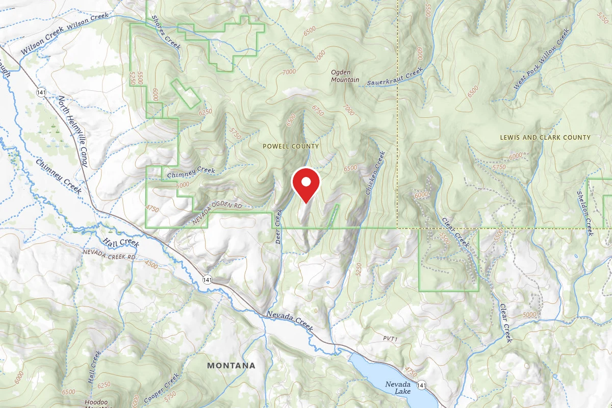 Helena-Lewis and Clark Dispersed Campsite DEER CRK RD-006