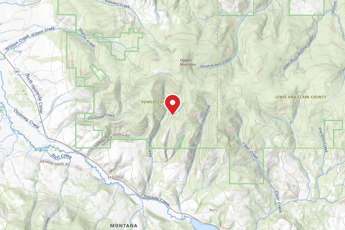 Helena-Lewis and Clark Dispersed Campsite DEER CRK RD-005