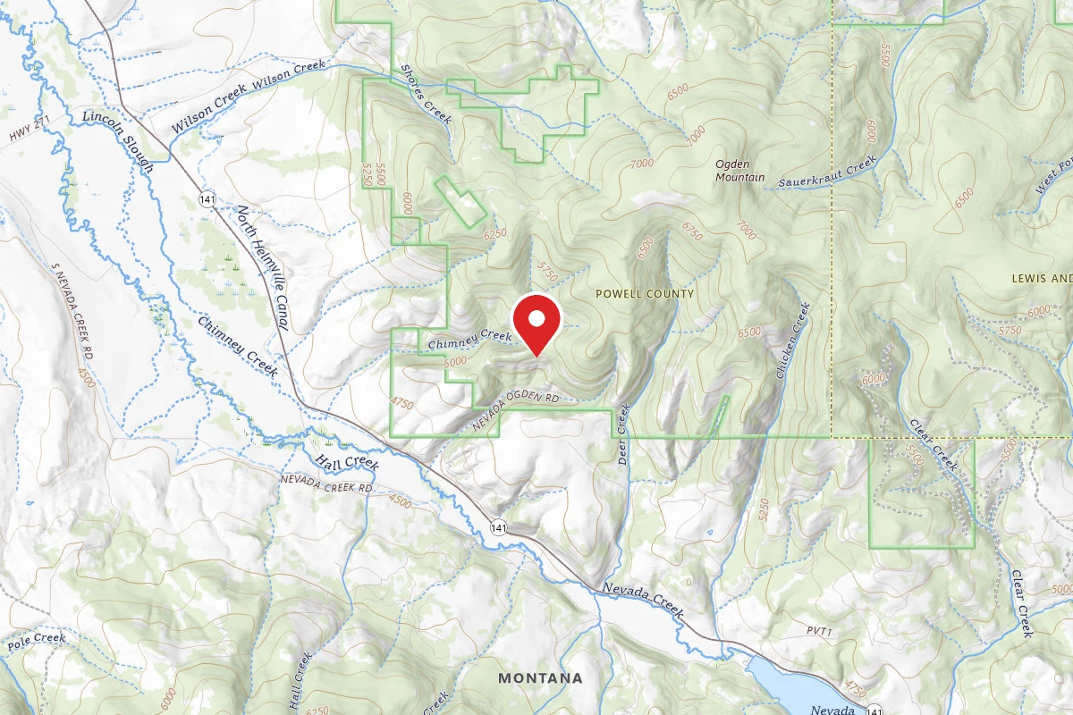 Helena-Lewis and Clark Dispersed Campsite DEER CRK RD-004