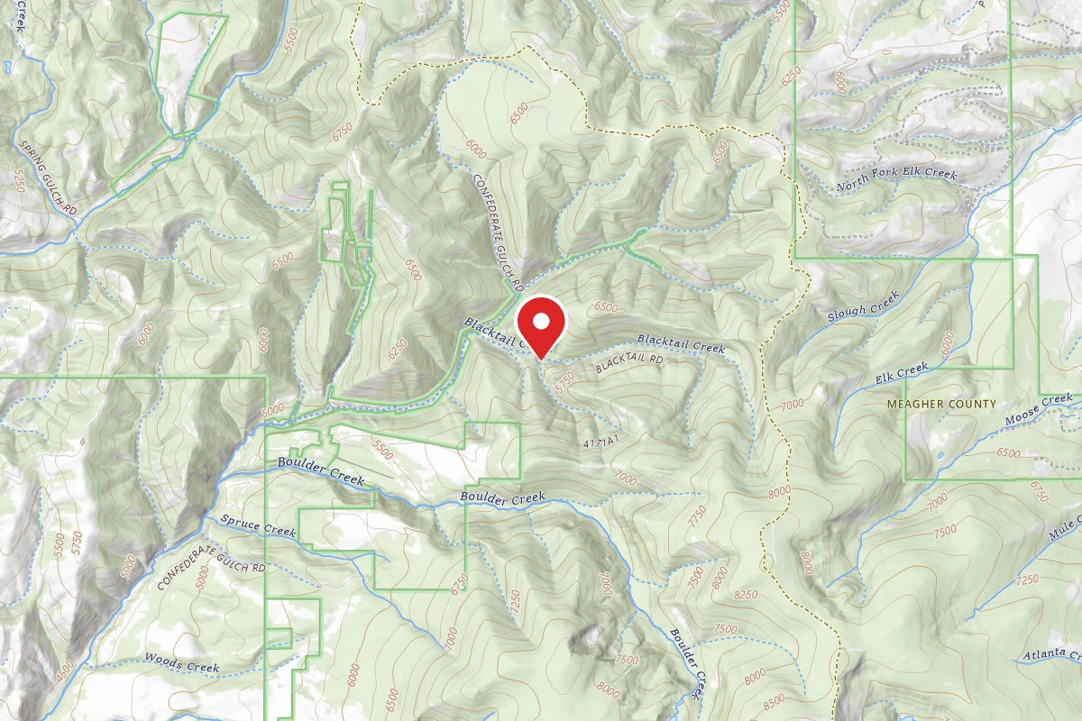 Helena-Lewis and Clark Dispersed Campsite BLACKTAIL RD 4171 003