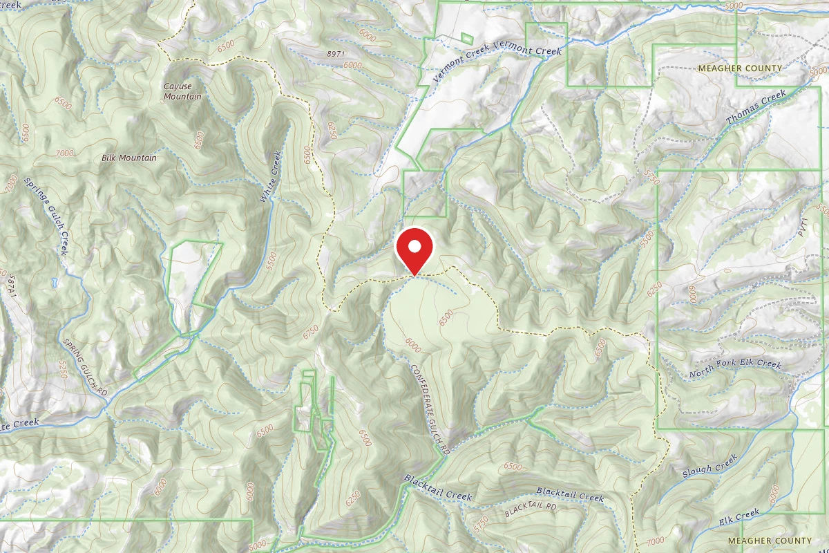 Helena-Lewis and Clark Dispersed Campsite CONFEDERATE RD 287 013