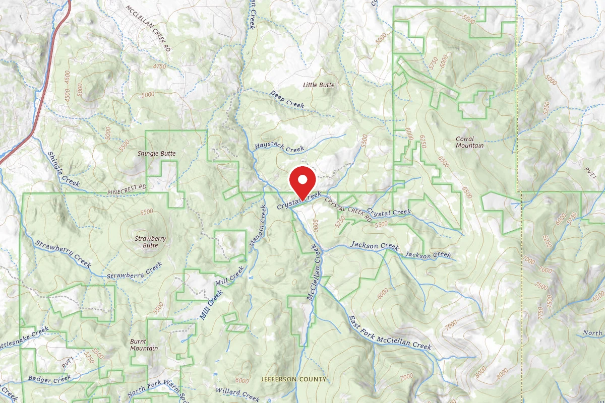 Helena-Lewis and Clark Dispersed Campsite CRYSTAL CREEK RD 4017 001G