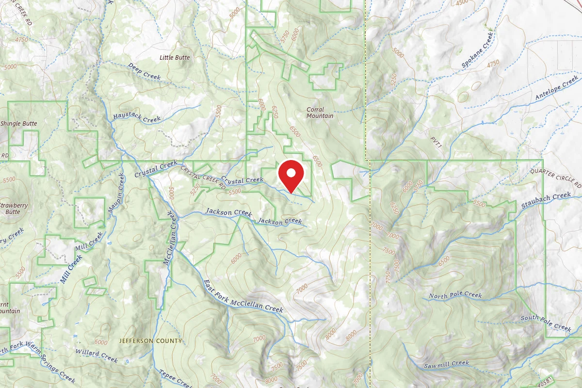 Helena-Lewis and Clark Dispersed Campsite CRYSTAL CREEK RD 4017