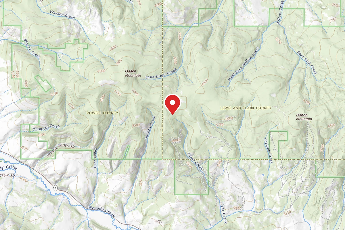 Helena-Lewis and Clark Dispersed Campsite DALTON-RD 329-104