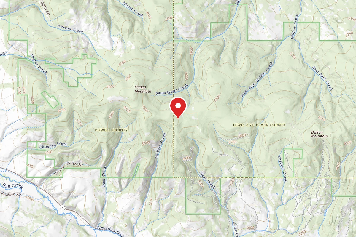 Helena-Lewis and Clark Dispersed Campsite CLEAR CRK-RD 1831A1-02A