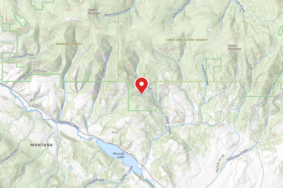 Helena-Lewis and Clark Dispersed Campsite CLEAR CRK-RD 1831A1-015
