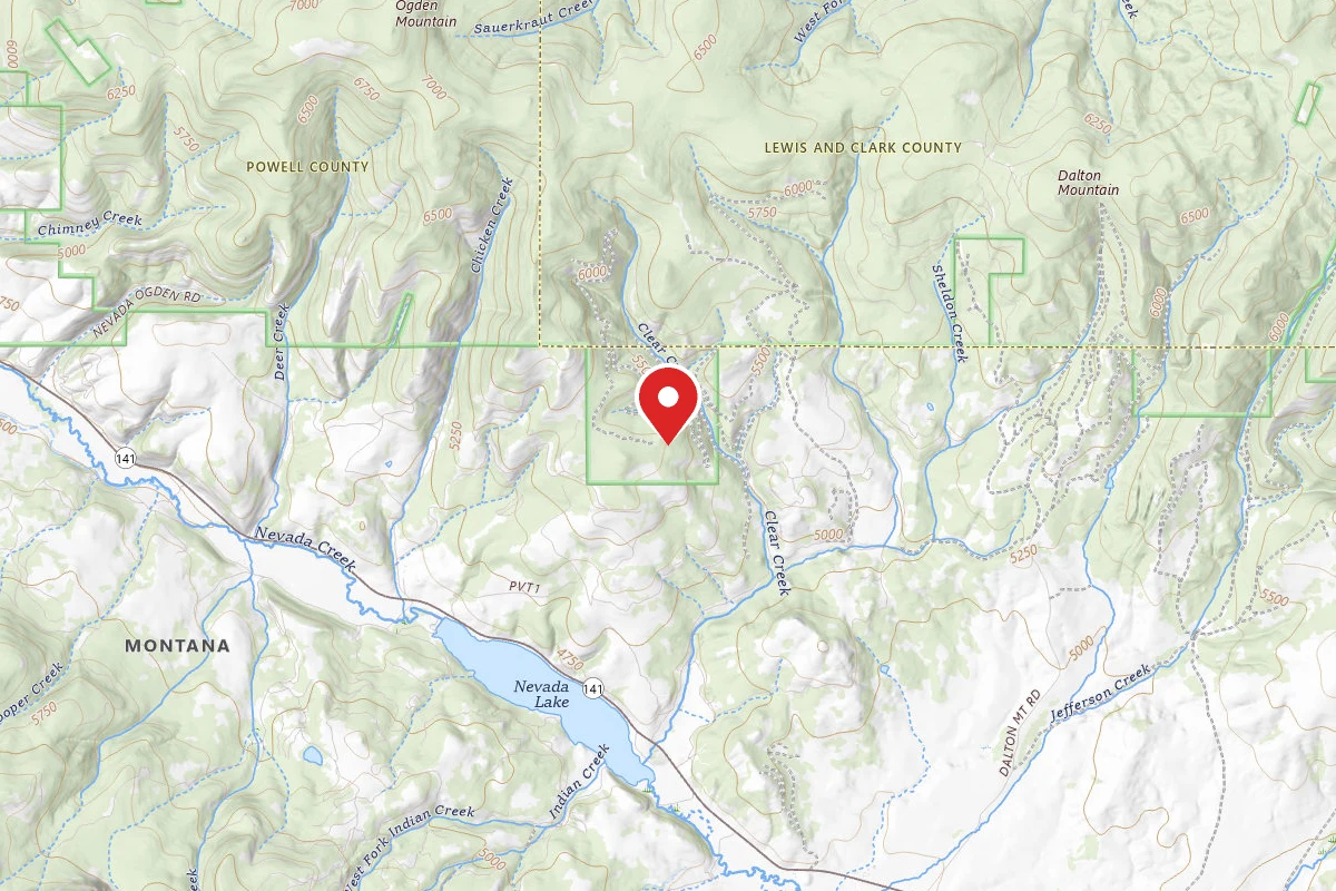 Helena-Lewis and Clark Dispersed Campsite CLEAR CRK-RD 1831A1-016