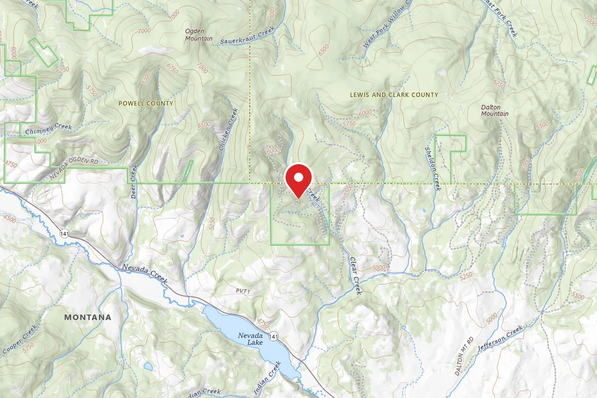 Helena-Lewis and Clark Dispersed Campsite CLEAR CRK-RD 1831A1-005