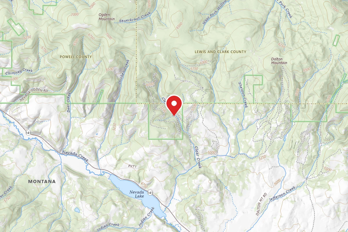 Helena-Lewis and Clark Dispersed Campsite CLEAR CRK-RD 1831A1-017