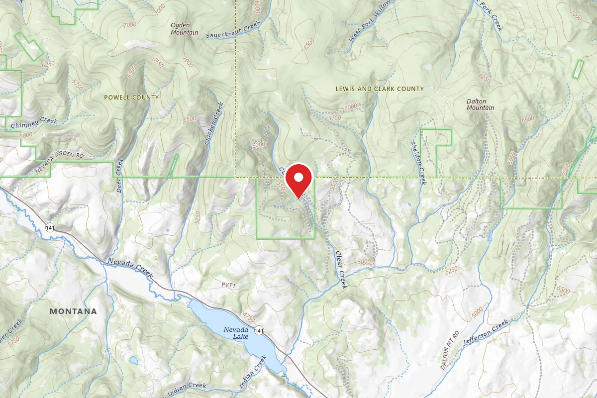 Helena-Lewis and Clark Dispersed Campsite CLEAR CRK-RD1 1831-007