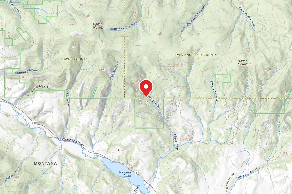 Helena-Lewis and Clark Dispersed Campsite CLEAR CRK-RD 1831-008