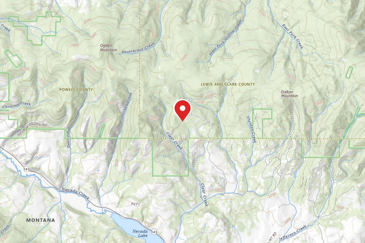 Helena-Lewis and Clark Dispersed Campsite CLEAR CRK-RD 1833-020