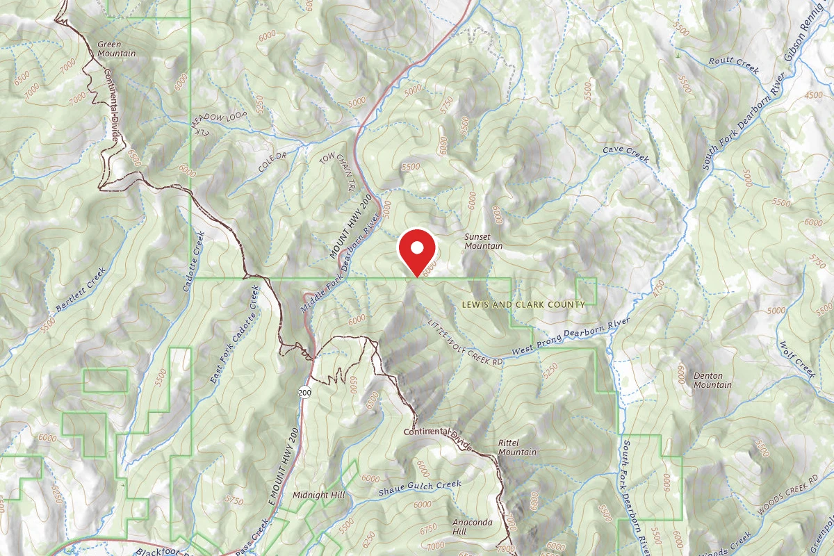 Helena-Lewis and Clark Dispersed Campsite W PRONG-RD 1807-002