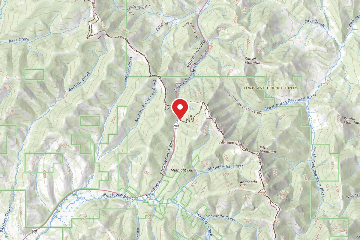 Helena-Lewis and Clark Dispersed Campsite CDT-440-004