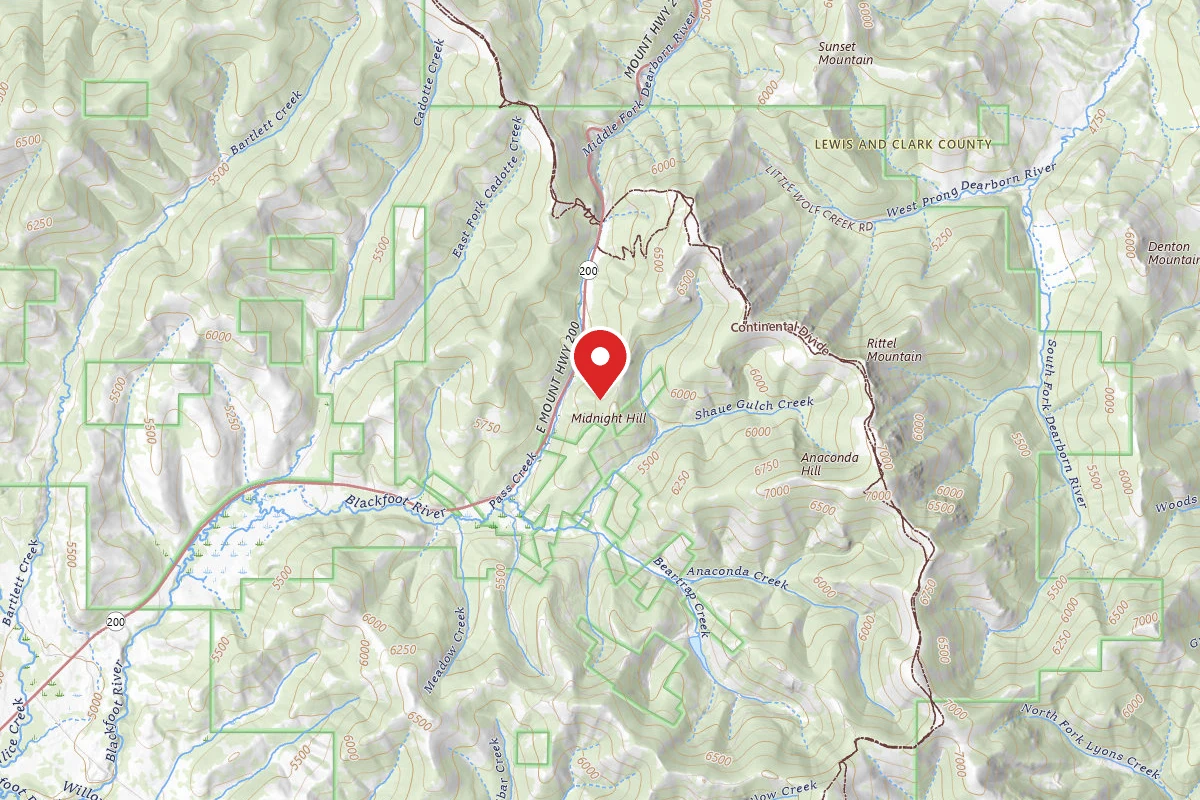 Helena-Lewis and Clark Dispersed Campsite PASS CRK-RD 4083-005